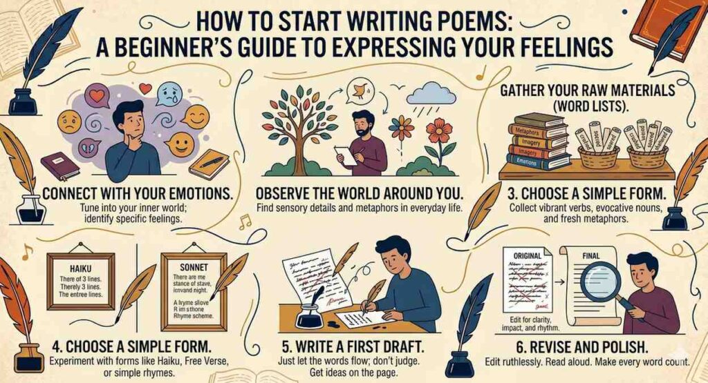 How to Start Writing Poems: A Beginner’s Guide to Expressing Your Feelings